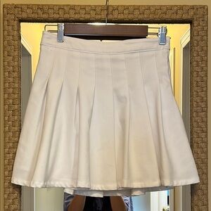 Hollister Pleated White Skirt